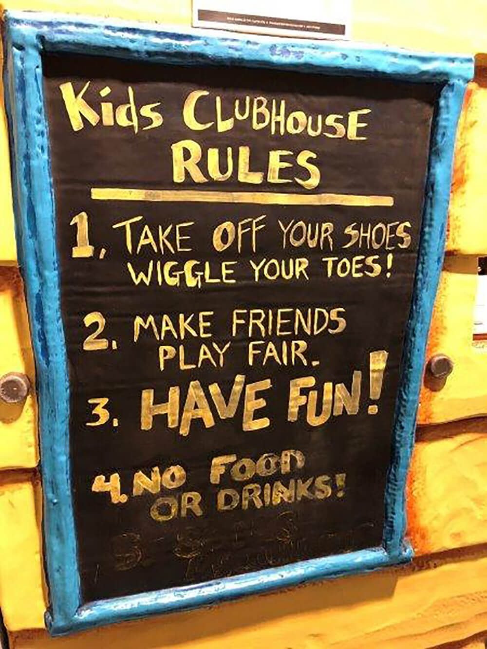 indoor playground rules