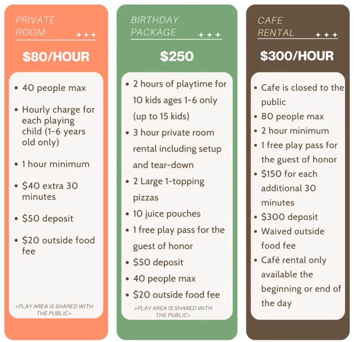 fresh cup party packages