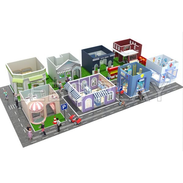 indoor kids' role play playhouses mini city kids town lp kt001