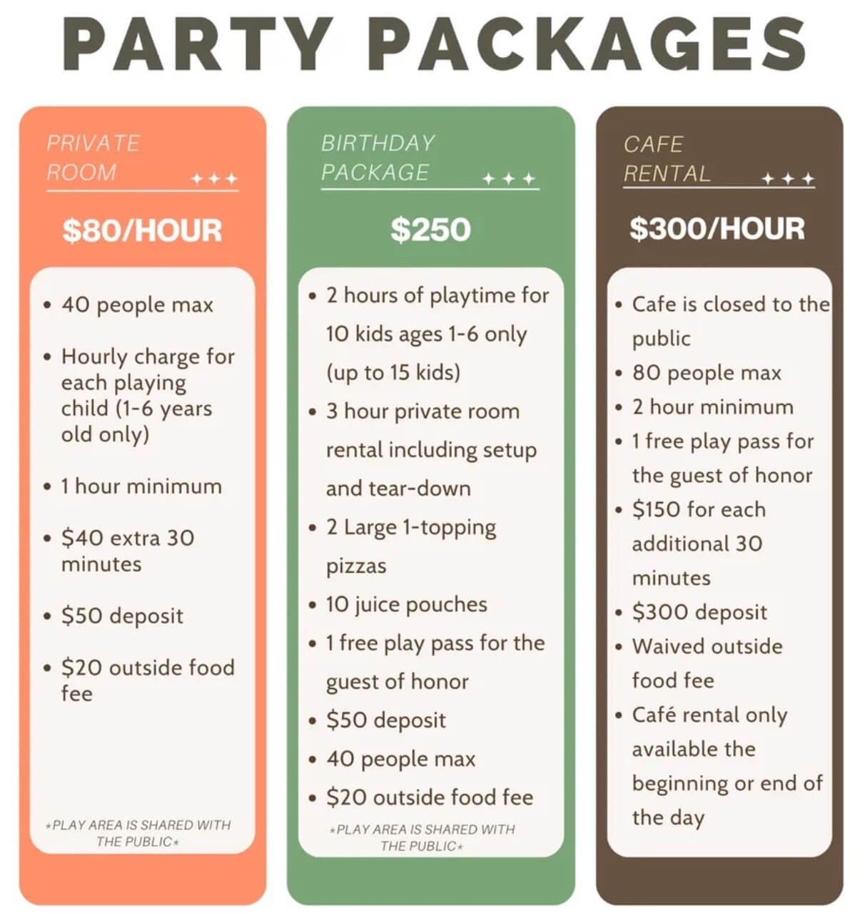 party packages