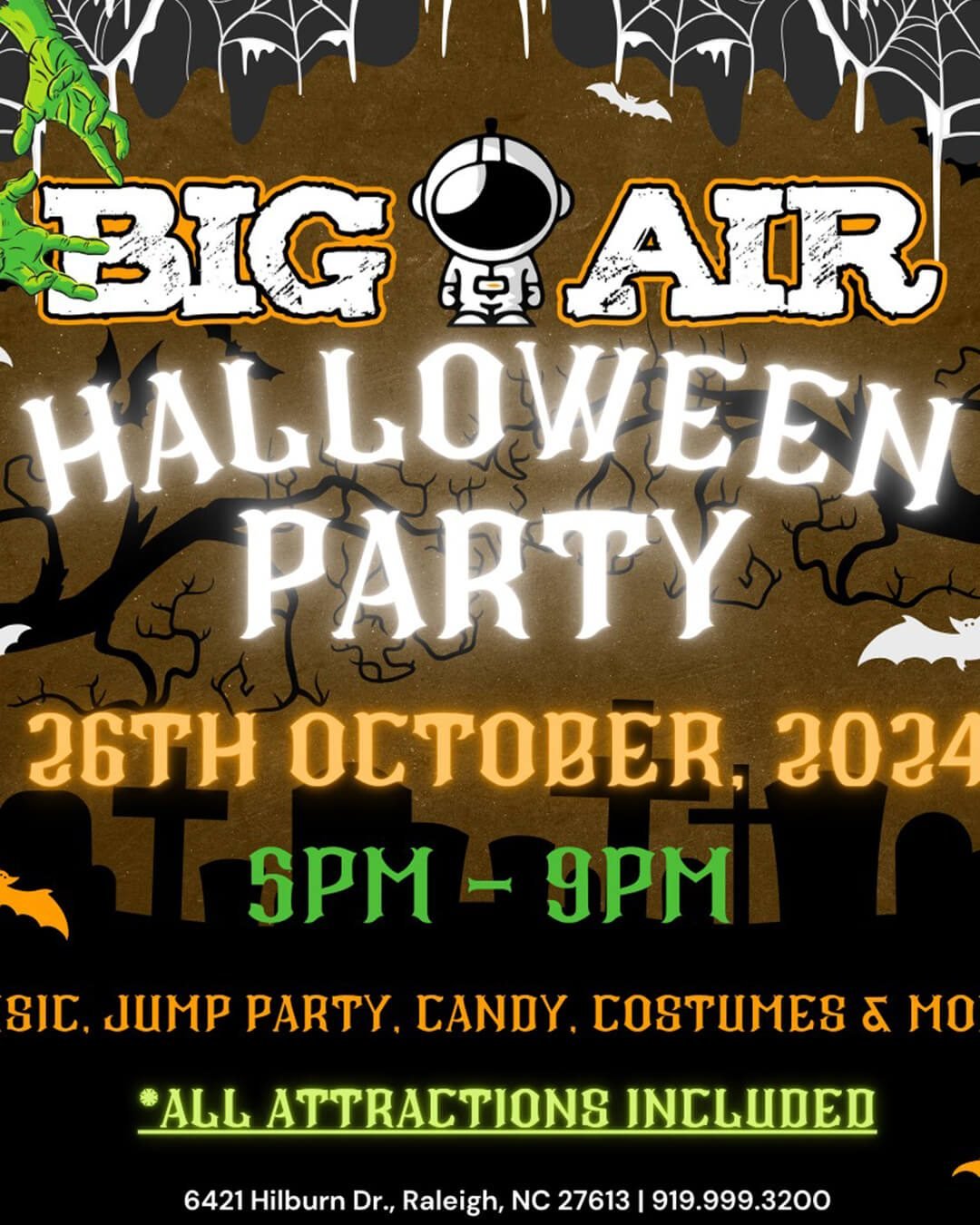 halloween party at trampoline parks