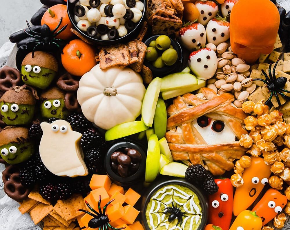 snacks and refreshments at halloween themed trampoline park