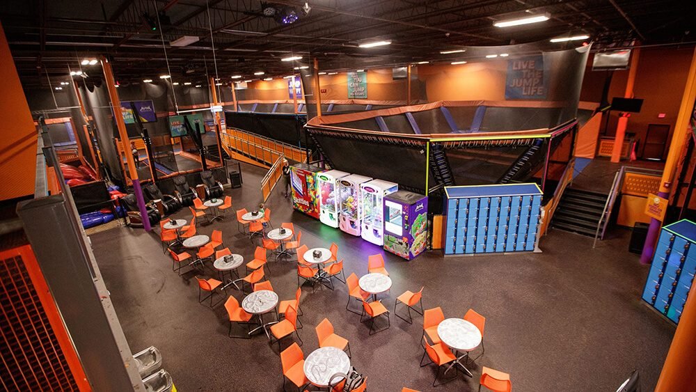 trampoline park rest areas